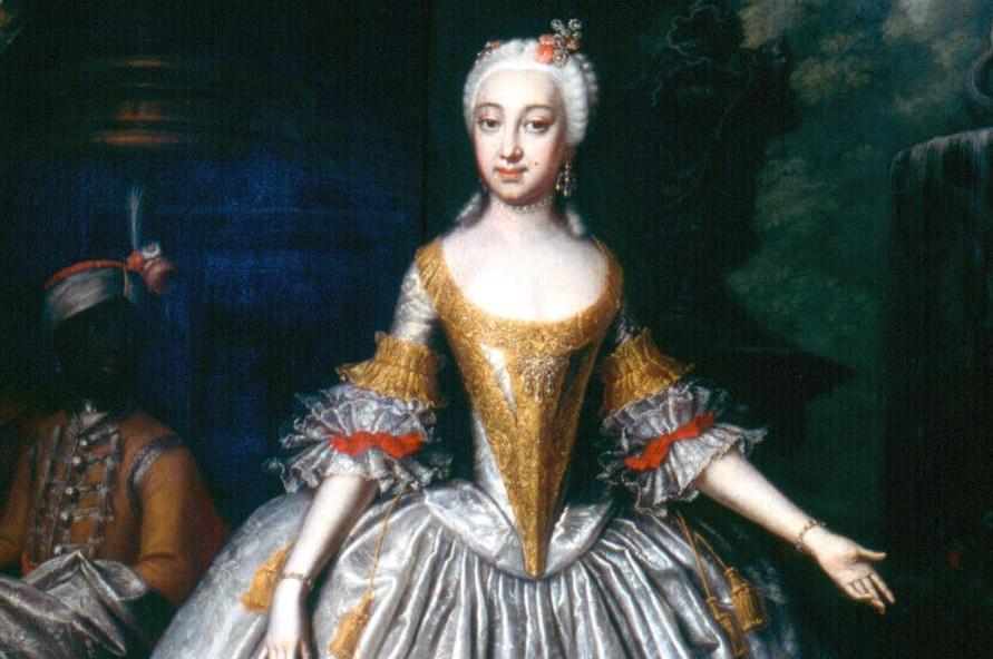 Porträt von Elisabeth Friederike von Brandenburg-Bayreuth (1732–1780), Wolfgang Majer, um 1745
