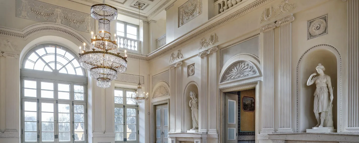 photo: Staatliche Schlösser und Gärten Baden-Württemberg, Günther Bayerl Ludwigsburg Favorite Palace, Hall