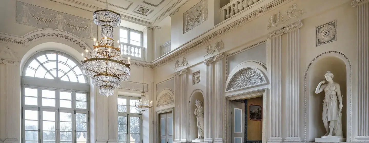 Château de la Favorite de Ludwigsbourg, salle des banquets du premier étage