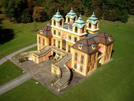 Ludwigsburg Favorite Palace, Aerial view; photo: Staatliche Schlösser und Gärten Baden-Württemberg, Achim Mende