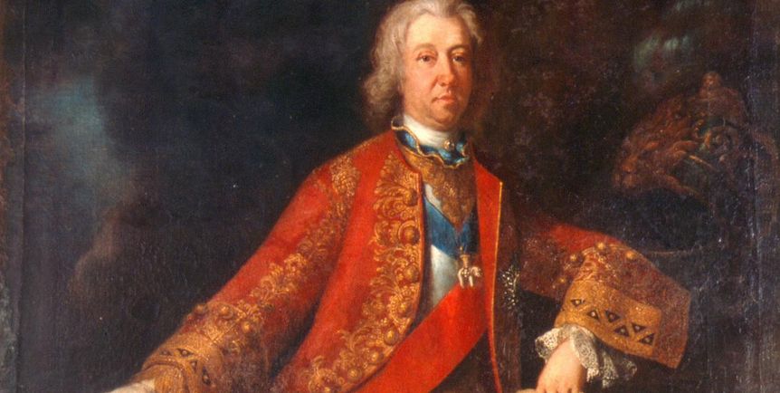 Porträt von Herzog Eberhard Ludwig, Erbauer von Schloss Favorite Ludwigsburg.