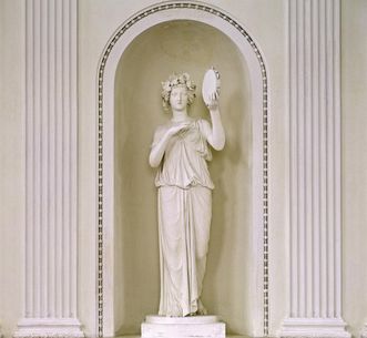 Skulptur „Der Herbst“ von Johann Heinrich Dannecker in Schloss Favorite Ludwigsburg