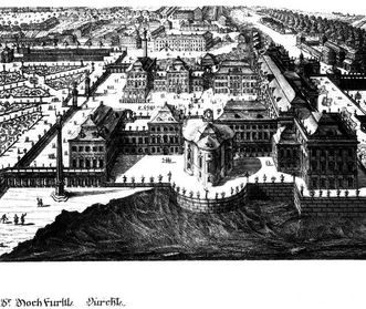 Residenzschloss Ludwigsburg, Zeichnung von Donato Giuseppe Frisoni, 1733