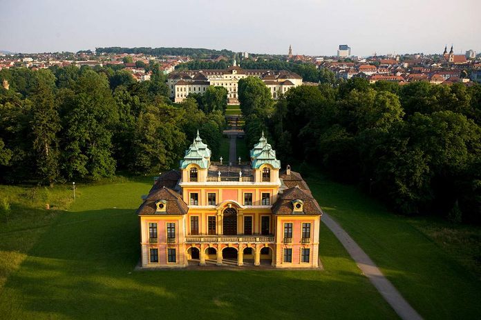 Schloss Favorite Ludwigsburg, Luftaufnahme